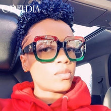 Load image into Gallery viewer, 2023 Ladies Anti-Blue Light Glasses Retro Square Three-Color Big Frame Men&#39;s Flat Glasses Frame Myopia Glasses Hot