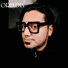 Load image into Gallery viewer, 2023 Ladies Anti-Blue Light Glasses Retro Square Three-Color Big Frame Men&#39;s Flat Glasses Frame Myopia Glasses Hot