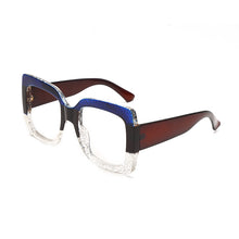 Load image into Gallery viewer, 2023 Ladies Anti-Blue Light Glasses Retro Square Three-Color Big Frame Men&#39;s Flat Glasses Frame Myopia Glasses Hot