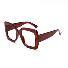 Load image into Gallery viewer, 2023 Ladies Anti-Blue Light Glasses Retro Square Three-Color Big Frame Men&#39;s Flat Glasses Frame Myopia Glasses Hot