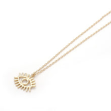 Load image into Gallery viewer, 2020 New Fashion Ladies Chic Gold Chain Colorful Rhinestone Filled Evil Eye Coin Necklaces For Women Bohemian Gold Necklaces