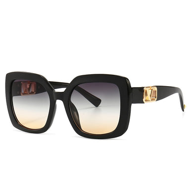 2022 New Fashion Oversized  Sunglasses Women Luxury Brand Designer Big Frame Gradient Square Sun Glasses For Female UV400