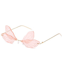 Load image into Gallery viewer, 2023 Rimless Cat Eye Sunglasses Women Vintage Cool Gradient Dragonfly Steampunk Sun Glasses For Female Unisex UV400