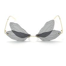 Load image into Gallery viewer, 2023 Rimless Sunglasses Women Vintage butterfly Steampunk Sunglasses Men Frameless Gradient Clear Lens Glasses UV400