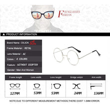 Load image into Gallery viewer, 2023 Fashionable Retro Glasses Without Diopter Round Glasses Metal Frame Unisex Eyeglasses Frames