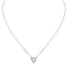 Load image into Gallery viewer, 2020 New Female Fashion Crystal Heart Necklace Pendant Short Gold Chain Necklace Pendant Necklace Charm Gifts Girlfriends Gift
