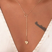 Load image into Gallery viewer, 2020 New Female Fashion Crystal Heart Necklace Pendant Short Gold Chain Necklace Pendant Necklace Charm Gifts Girlfriends Gift