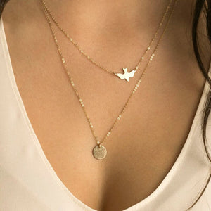 2020 New Female Fashion Crystal Heart Necklace Pendant Short Gold Chain Necklace Pendant Necklace Charm Gifts Girlfriends Gift