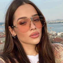 Load image into Gallery viewer, 2023  Irregular Shape  Design Sunglasses Oversized Ladies  Plastic Outdoor Gradient Goggles UV400
