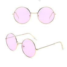 Load image into Gallery viewer, 2022  Metal Classic Round Frame Sunglasses Women/Men Alloy Mirror Sun Glasses Vintage Glasses Driving Eyewear Pink Glasses