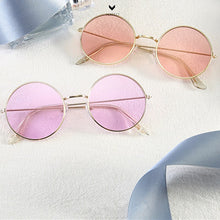 Load image into Gallery viewer, 2022  Metal Classic Round Frame Sunglasses Women/Men Alloy Mirror Sun Glasses Vintage Glasses Driving Eyewear Pink Glasses