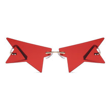 Load image into Gallery viewer, 2023 Personality Half Frame Star Sunglasses Women  Rimless Sun Glasses Polygonal Black Punk Eyeglasses Female Shades