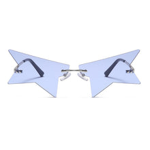 Load image into Gallery viewer, 2023 Personality Half Frame Star Sunglasses Women  Rimless Sun Glasses Polygonal Black Punk Eyeglasses Female Shades