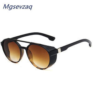 2023 Occhiali da sole unisex Steampunk personalità 2023 Occhiali da sole rotondi antivento classici di tendenza splendida e fantastica 