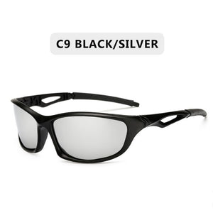 2022  Polarized Sunglasses Men Brand Designer Square Sports Sun Glasses for Men Driving Fishing Black Frame Goggle UV400