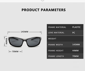 2022  Polarized Sunglasses Men Brand Designer Square Sports Sun Glasses for Men Driving Fishing Black Frame Goggle UV400