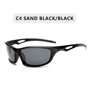 2022  Polarized Sunglasses Men Brand Designer Square Sports Sun Glasses for Men Driving Fishing Black Frame Goggle UV400
