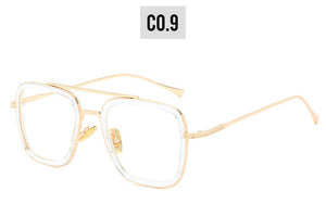 2022  Polarized Tony Stark Sun Glasses Iron Man 3 Colorful Gradient Sunglasses square metal frame male sun glasses