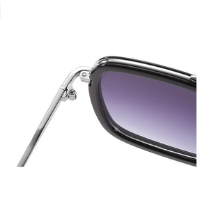 2022  Polarized Tony Stark Sun Glasses Iron Man 3 Colorful Gradient Sunglasses square metal frame male sun glasses