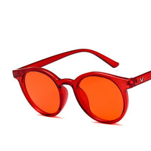 Load image into Gallery viewer, 2023 Red Blue Round Sunglasses Women Brand Designer Pink Yellow Sun Glasses Vintage Retro Shades