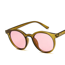 Load image into Gallery viewer, 2023 Red Blue Round Sunglasses Women Brand Designer Pink Yellow Sun Glasses Vintage Retro Shades