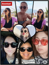 Load image into Gallery viewer, 2023 Red Blue Round Sunglasses Women Brand Designer Pink Yellow Sun Glasses Vintage Retro Shades