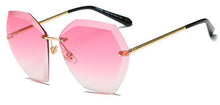 Load image into Gallery viewer, 2022   Rimless Hexagon Sunglasses Women Brand Designer Gradient Lens UV400 Protection Sun Glasses Vintage   Clear Lens