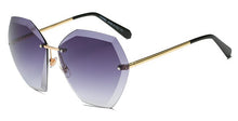 Load image into Gallery viewer, 2022   Rimless Hexagon Sunglasses Women Brand Designer Gradient Lens UV400 Protection Sun Glasses Vintage   Clear Lens