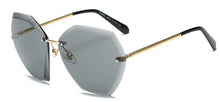 Load image into Gallery viewer, 2022   Rimless Hexagon Sunglasses Women Brand Designer Gradient Lens UV400 Protection Sun Glasses Vintage   Clear Lens