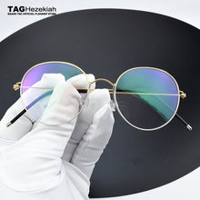 Load image into Gallery viewer, 2023 Round Titanium Glasses Frame Men Eyeglasses Women Optical Prescription Brand Eyewear Ultralight Myopia spectacle frames