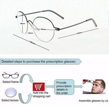 Load image into Gallery viewer, 2023 Round Titanium Glasses Frame Men Eyeglasses Women Optical Prescription Brand Eyewear Ultralight Myopia spectacle frames