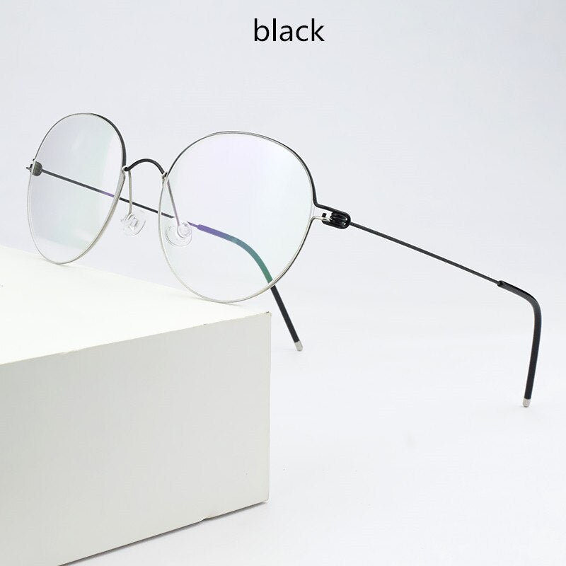 2023 Round Titanium Glasses Frame Men Eyeglasses Women Optical Prescription Brand Eyewear Ultralight Myopia spectacle frames