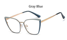 Load image into Gallery viewer, 2023 Sexy Cat eye glasses frame women clear lens spectacle frames brand design Transparent eye glasses metal
