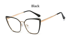 Load image into Gallery viewer, 2023 Sexy Cat eye glasses frame women clear lens spectacle frames brand design Transparent eye glasses metal