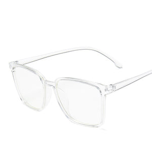 2020  Square Glasses Frame Women Men Vintage Transparent Leopard Eyeglasses Clear Lens Computer Eyewear Optical Spectacles