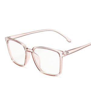 2020  Square Glasses Frame Women Men Vintage Transparent Leopard Eyeglasses Clear Lens Computer Eyewear Optical Spectacles