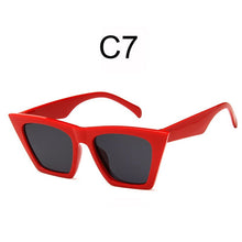 Load image into Gallery viewer, 2022 New Square Sunglasses Brand Cat Eye Sun Glasses Personalized Colorful Eyeglasses High Quality Womens Fashion Shades UV400