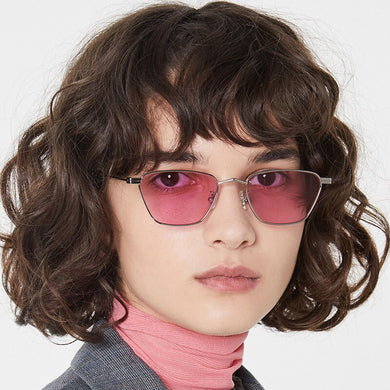2023 Sunglasses Metal Small Frame Cat Eyes Irregular Wild Sunglasses 10-BLS350