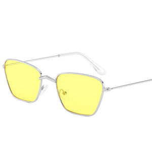 2023 Sunglasses Metal Small Frame Cat Eyes Irregular Wild Sunglasses 10-BLS350