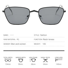 Load image into Gallery viewer, 2023 Sunglasses Metal Small Frame Cat Eyes Irregular Wild Sunglasses 10-BLS350