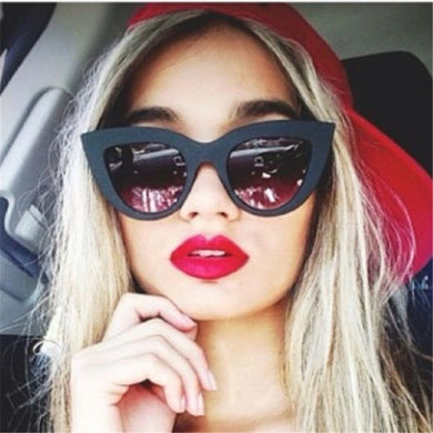 2023 Sunglasses Retro Cat Eye Sunglasses Lady Brand Designer Vintage  Black Sunglasses Women Mirror UV400 Gafas De Sol