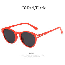 Load image into Gallery viewer, 2023 T Round Frame Sunglasses Oval Style Retro Street Shooting Oculos Sol Tom Gradient lens