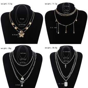 2020 New Trendy Metal Hip Hop Lock Necklaces Punk Cross Pendant Necklace Gold/Silver Color For Women Men Jewelry Gifts