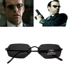 Carica l'immagine nel visualizzatore di Gallery, 2022 Occhiali da sole ultraleggeri senza montatura in titanio da uomo alla guida Occhiali da sole polarizzati Matrix Neo Style Oculos De Sol 
