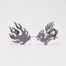 Load image into Gallery viewer, 2023 Unique Rimless Punk Sunglasses Women Dragon And Phoenix Glasses Men Colorful Party Glasses For Female Shades