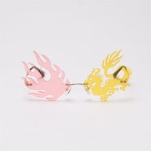 Load image into Gallery viewer, 2023 Unique Rimless Punk Sunglasses Women Dragon And Phoenix Glasses Men Colorful Party Glasses For Female Shades
