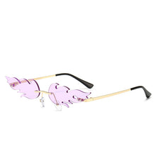 Load image into Gallery viewer, 2022  Unisex Fire Sunglasses Rimless Wave Sun Glasses UV 400 Eyewear  Trending Narrow Sunglasses Car Motor Accessories