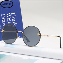 Load image into Gallery viewer, 2023 Vintage Sunglasses Simplicity Round Sunglasses  black Bee Sun Glasses Gafas Oculos Sunglasses Women uv400