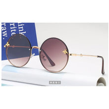 Load image into Gallery viewer, 2023 Vintage Sunglasses Simplicity Round Sunglasses  black Bee Sun Glasses Gafas Oculos Sunglasses Women uv400