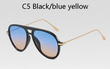 Load image into Gallery viewer, 2022  classic retro pilot sunglasses female  aviation oversized gradient men's driving glasses UV Women ins Popular